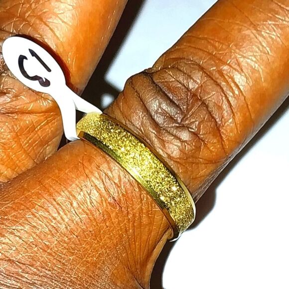 Stainless steel wide band hypoallergenic nickel free Men's ring sz 13 - Picture 2 of 6